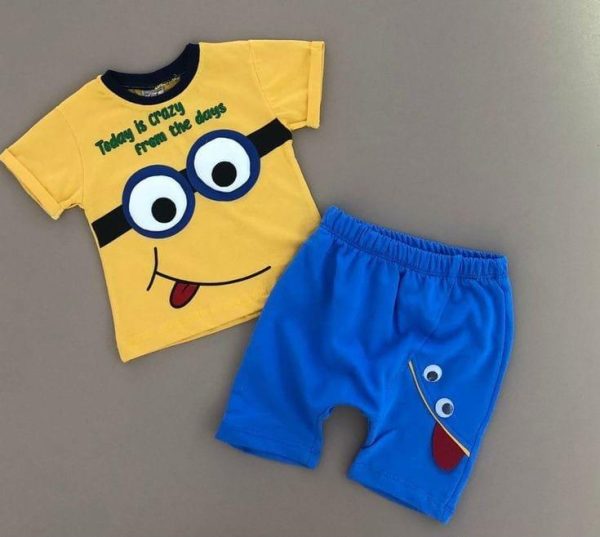 Kids unisex tees with half pant set Artyjashop