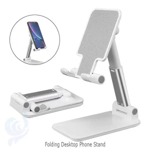 Folding Desktop Phone Stand – White Color Artyjashop