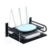 Metal Router Stand - Black