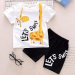 Kids unisex tees with half pant set