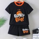 Kids unisex tees with half pant set