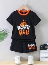 Kids unisex tees with half pant set