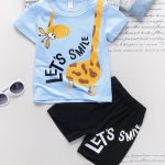 Kids unisex tees with half pant set