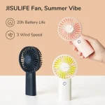 JISULIFE F2B Handheld Portable 4000mAh Rechargeable Fan