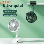 JISULIFE FA13R Clip Fan Auto-Oscillating Clip-On Fan (8000mAh)