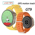 GT9 Smart Watch 2.01"HD Large Screen Wristwatch Series Watch 7 Bluetooth Call Heart Rate Sleep Movement Monitoring Fitness Smartwatch